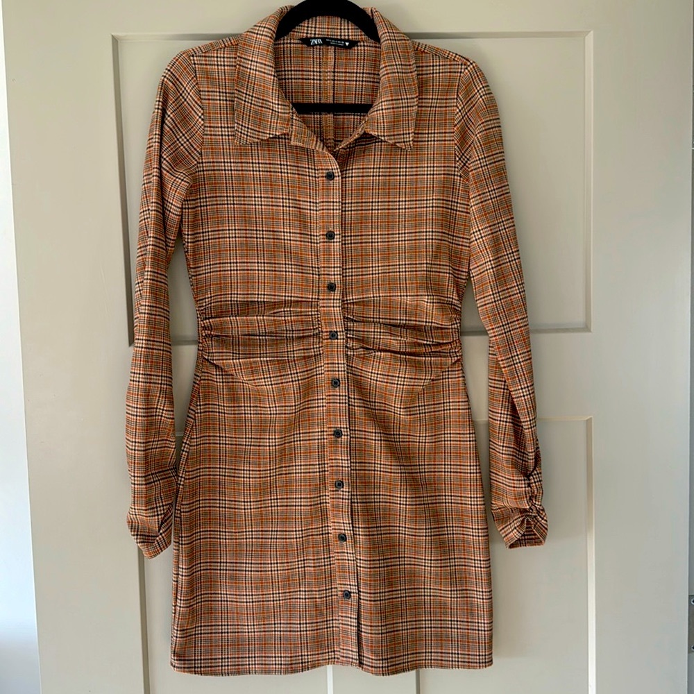 ZARA Mini Synched Waist Dress